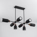 Maxim 10628 Pompeii 8-lt 50" Pendant - Lava / Black