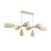 Maxim 10628 Pompeii 8-lt 50" Pendant - Travertine / Oyster