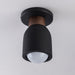 Maxim 10629 Pompeii 1-lt 5" Flush Mount - Lava / Black