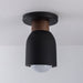 Maxim 10629 Pompeii 1-lt 5" Flush Mount - Lava / Black