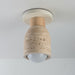 Maxim 10629 Pompeii 1-lt 5" Flush Mount - Travertine / Oyster