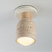 Maxim 10629 Pompeii 1-lt 5" Flush Mount - Travertine / Oyster