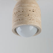 Maxim 10629 Pompeii 1-lt 5" Flush Mount - Travertine / Oyster