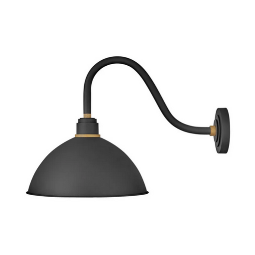 Hinkley 10645 Foundry Dome 1-lt 18" Tall LED Outdoor Gooseneck Barn Light