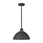 Hinkley 10685 Foundry Dome 1-lt 16" LED Outdoor Convertible Pendant Barn Light