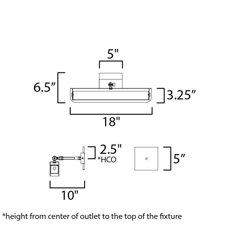 Maxim 10711 Miles 1-lt 18" LED Wall Sconce