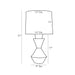 Arteriors 11059 Dottie 1-lt 31" Tall Table Lamp