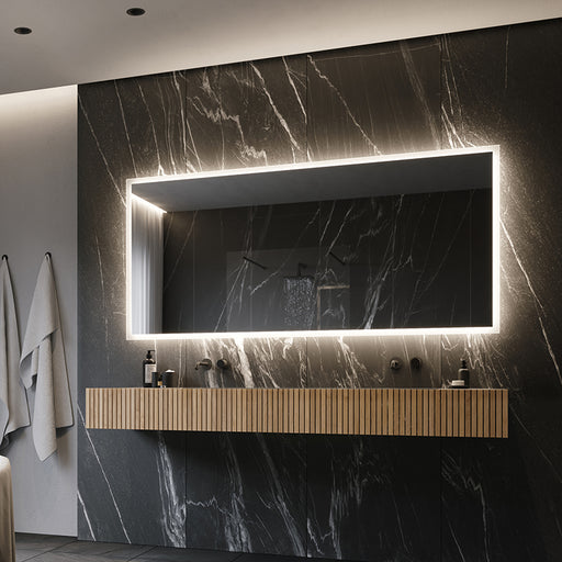 Paris Mirror Rectangle 60" x 36" LED Backlit Mirror, 3CCT Selectable