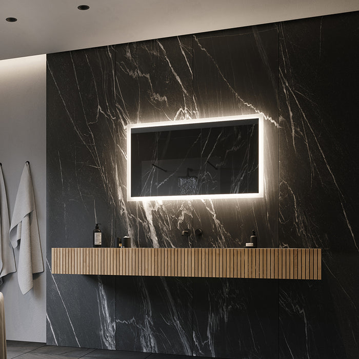 Paris Mirror Rectangle 40" x 24" LED Backlit Mirror, 3CCT Selectable