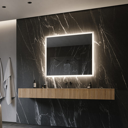 Paris Mirror Rectangle 40" x 36" LED Backlit Mirror, 3CCT Selectable