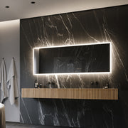 Paris Mirror Rectangle 79" x 30" LED Backlit Mirror, 3CCT Selectable