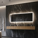 Paris Mirror Rectangle 79" x 30" LED Backlit Mirror, 3CCT Selectable