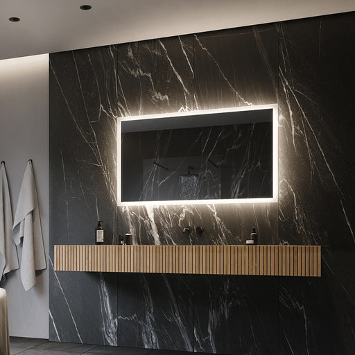 Paris Mirror Rectangle 48" x 28" LED Backlit Mirror, 3CCT Selectable