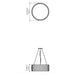 Accord 1111 Barril 3-lt 24" LED Pendant