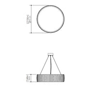 Accord 1112 Barril 1-lt 28" LED Pendant
