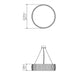 Accord 1112 Barril 1-lt 28" LED Pendant
