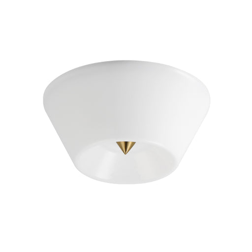 Maxim 11150 Tack 1-lt 10" LED Flush Mount-Natural Aged Brass