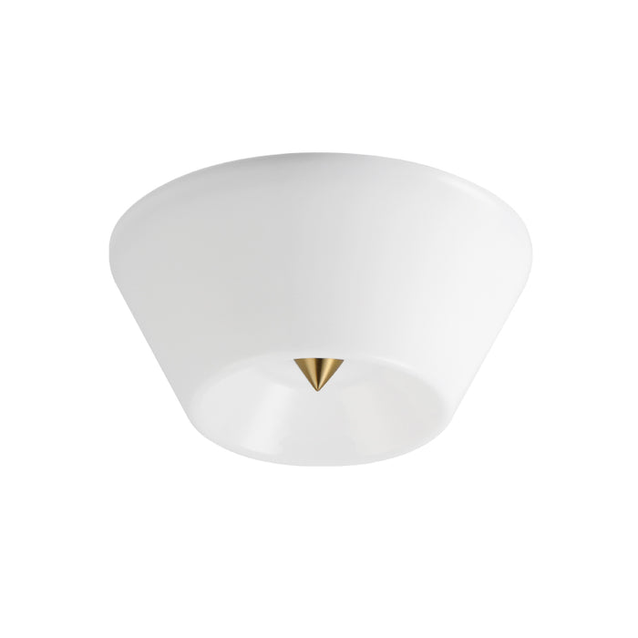 Maxim 11150 Tack 1-lt 10" LED Flush Mount-Natural Aged Brass