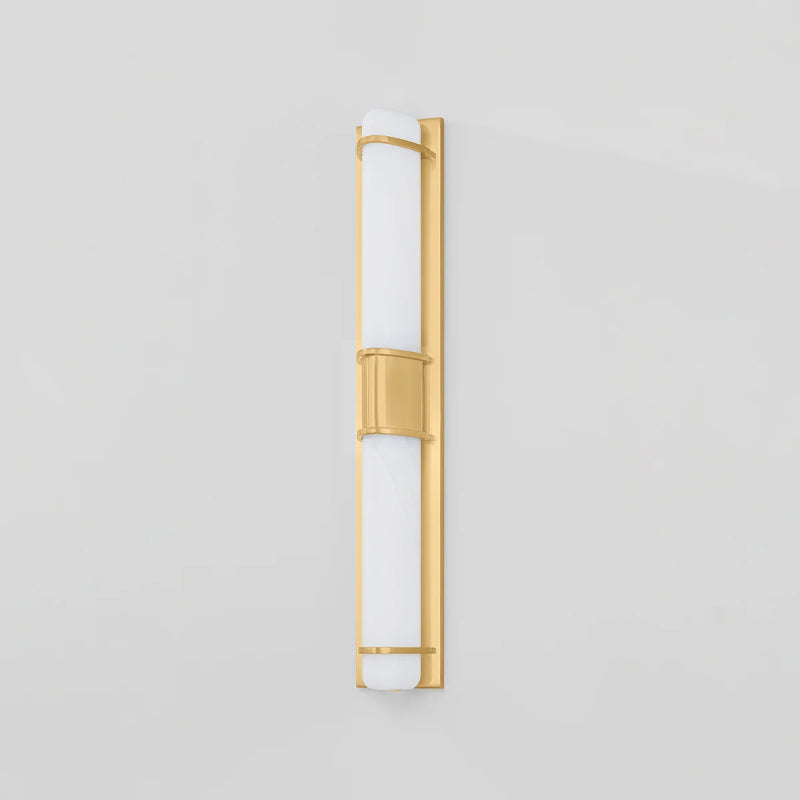 Hudson Valley 1127 Tottenville 2-lt 27" Tall Wall Sconce - Aged Brass