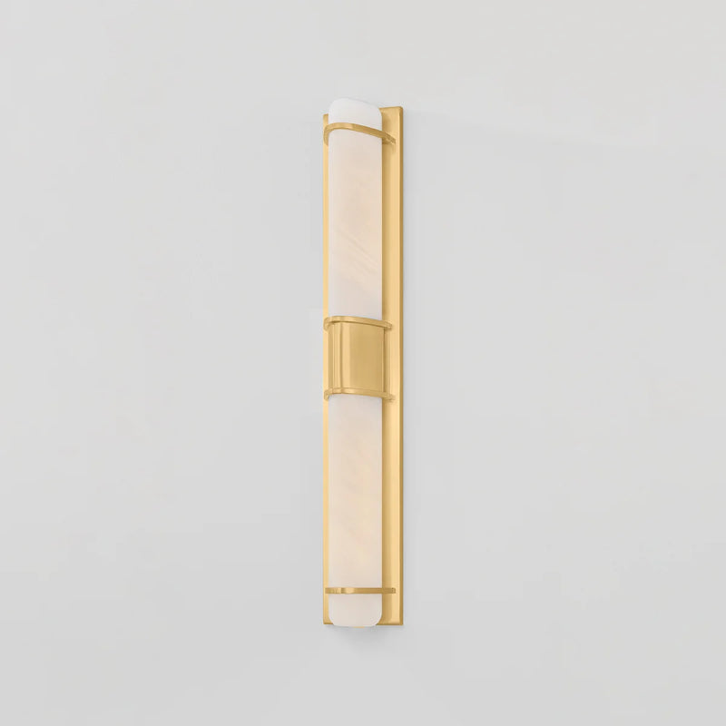Hudson Valley 1127 Tottenville 2-lt 27" Tall Wall Sconce - Aged Brass