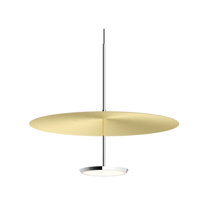 Pablo Designs Sky Dome 18" LED Pendant with Aluminum Shade