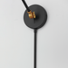 Maxim 11300 Carillon 1-lt 15" Tall Wall Sconce - Black/Satin Brass