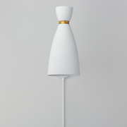 Maxim 11300 Carillon 1-lt 15" Tall Wall Sconce - White/Satin Brass