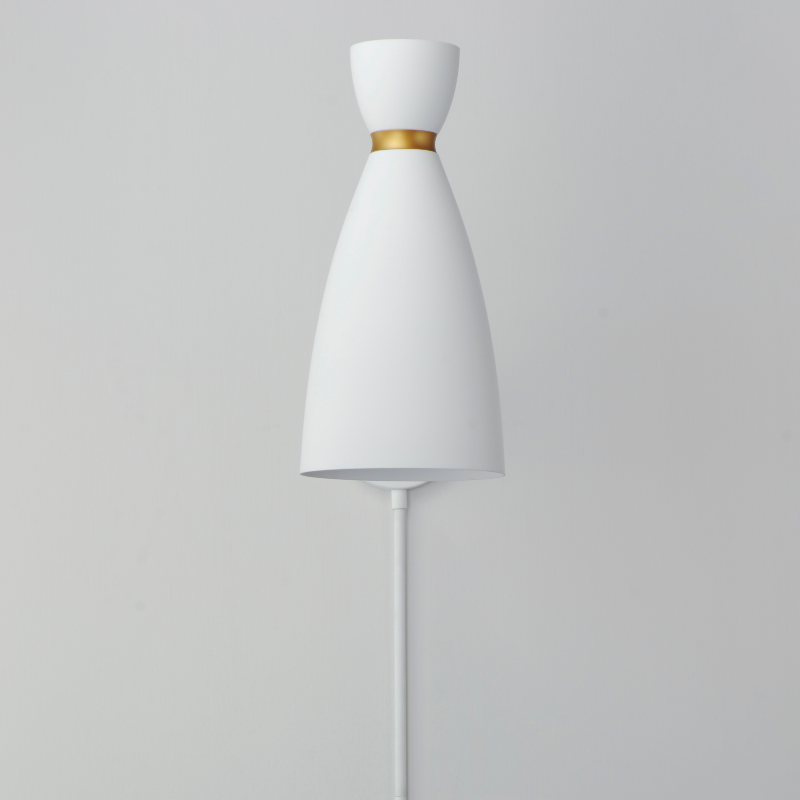 Maxim 11300 Carillon 1-lt 15" Tall Wall Sconce - White/Satin Brass