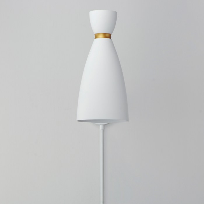Maxim 11300 Carillon 1-lt 15" Tall Wall Sconce - White/Satin Brass