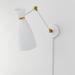 Maxim 11300 Carillon 1-lt 15" Tall Wall Sconce - White/Satin Brass