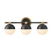 Hinkley 54563 Bowie 3-lt 23" LED Vanity - Lacquered Brass with Black accents