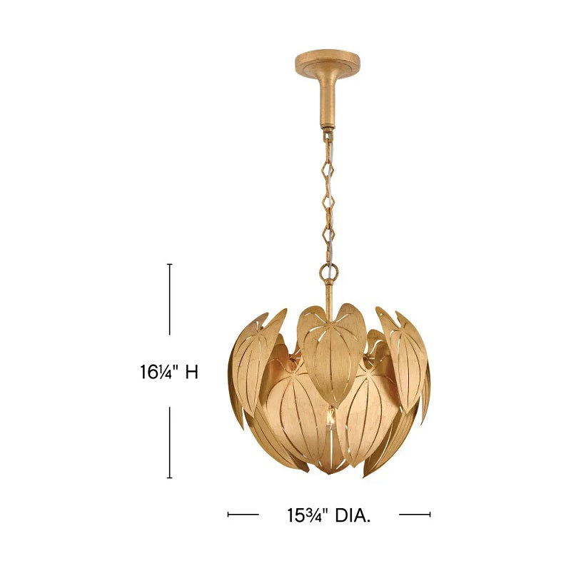 Fredrick Ramond FR47167 Camille 1-lt 16" LED Convertible Semi-Flush Mount