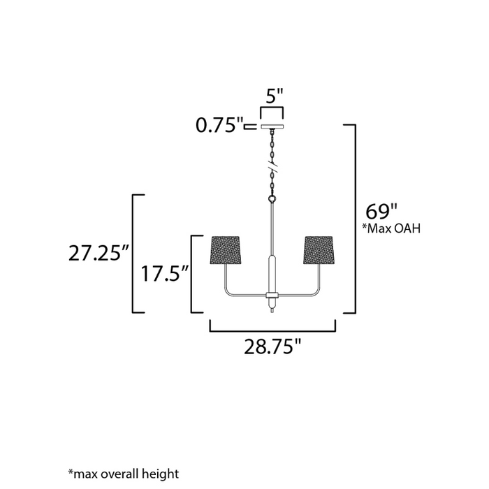 Maxim 11865 Bozeman 5-lt 29" Chandelier