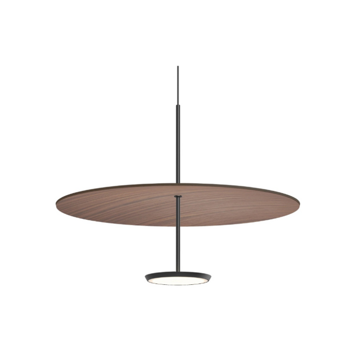 Pablo Designs Sky Dome 24" LED Pendant with Wood Shade