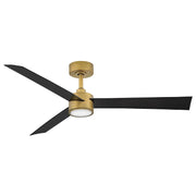 Hinkley 907452 Speck 52" Indoor/Outdoor Smart Ceiling Fan with LED Light Kit - Heritage Brass