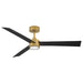 Hinkley 907452 Speck 52" Indoor/Outdoor Smart Ceiling Fan with LED Light Kit - Heritage Brass