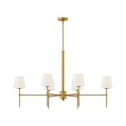 Hinkley 46955 Saunders 6-lt 45" LED Chandelier - Lacquered Brass