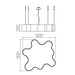 Accord 1200LED Organic 1-lt 40" LED Pendant