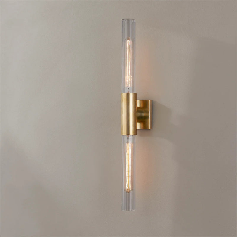 Hudson Valley 1202 Asher 2-lt 28" Tall Wall Sconce-Aged Brass