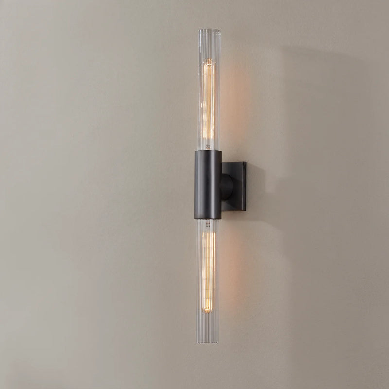 Hudson Valley 1202 Asher 2-lt 28" Tall Wall Sconce-Old Bronze