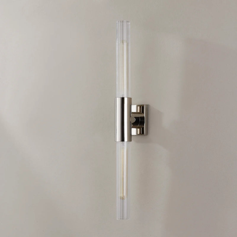 Hudson Valley 1202 Asher 2-lt 28" Tall Wall Sconce-Polished Nickel