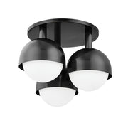 Hudson Valley 1203 Foster 3-lt 19" Semi Flush Mount-Old Bronze