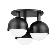 Hudson Valley 1203 Foster 3-lt 19" Semi Flush Mount-Old Bronze