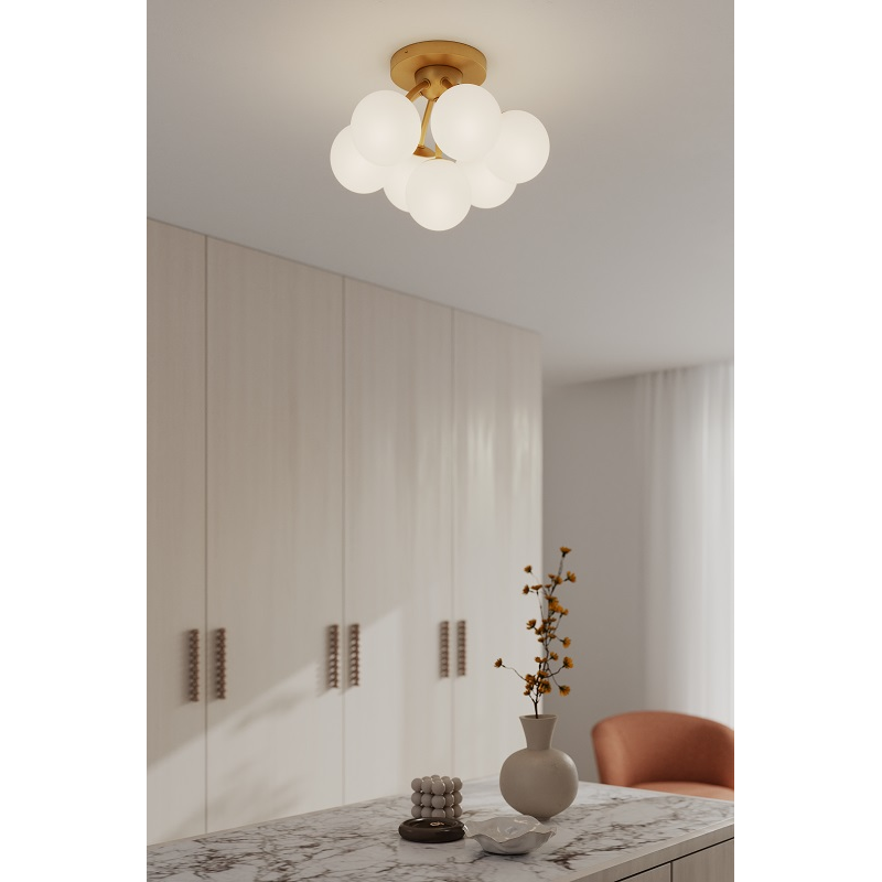 Minka Lavery 12077 Lunara 7-lt 18" Semi-Flush Mount