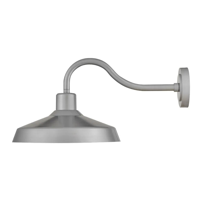 Hinkley 12078 Forge 1-lt 16" LED Outdoor Wall Mount Lantern - Antique Brushed Aluminum