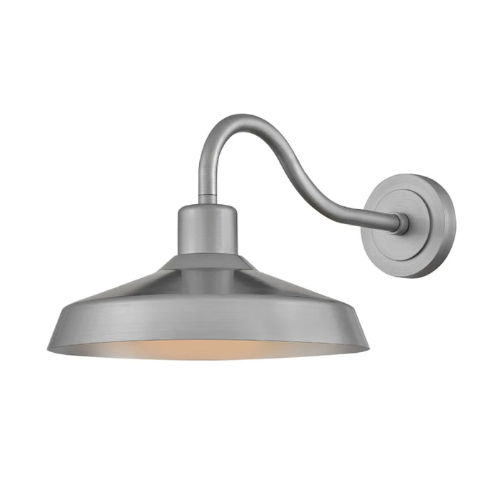 Hinkley 12078 Forge 1-lt 16" LED Outdoor Wall Mount Lantern - Antique Brushed Aluminum