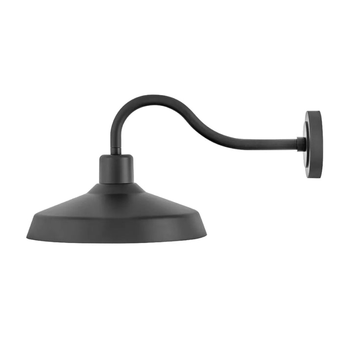 Hinkley 12078 Forge 1-lt 16" LED Outdoor Wall Mount Lantern - Black