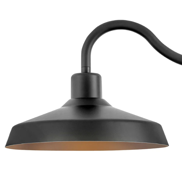 Hinkley 12078 Forge 1-lt 16" LED Outdoor Wall Mount Lantern - Black