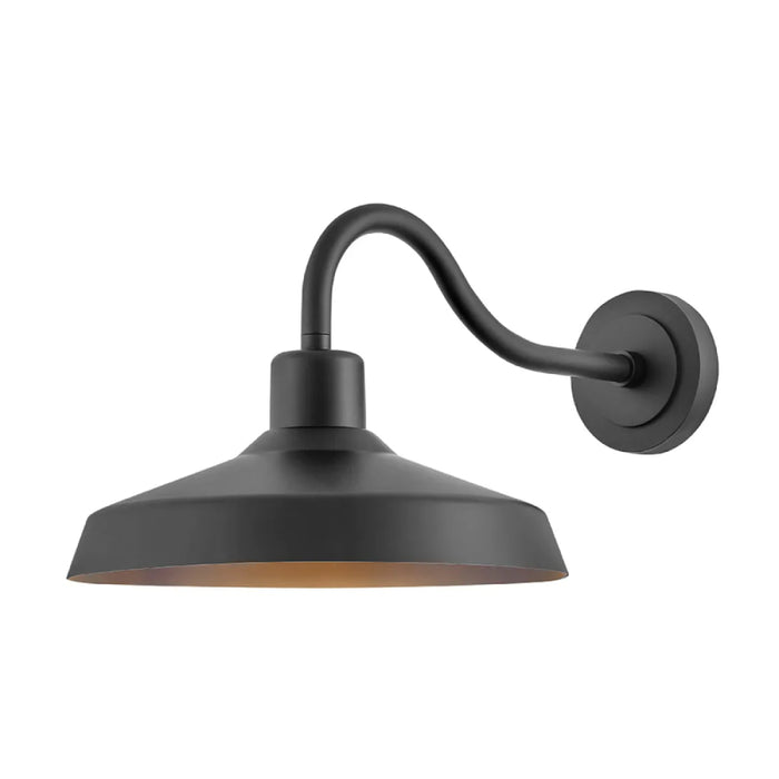 Hinkley 12078 Forge 1-lt 16" LED Outdoor Wall Mount Lantern - Black