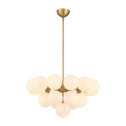 Minka Lavery 12079 Lunara 19-lt 28" Convertible Chandelier/Semi-Flush Mount
